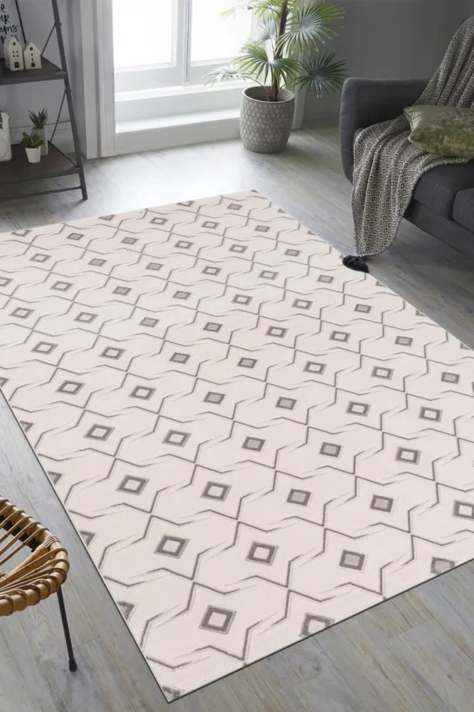 Tepih (240x330) Troya J0092 White