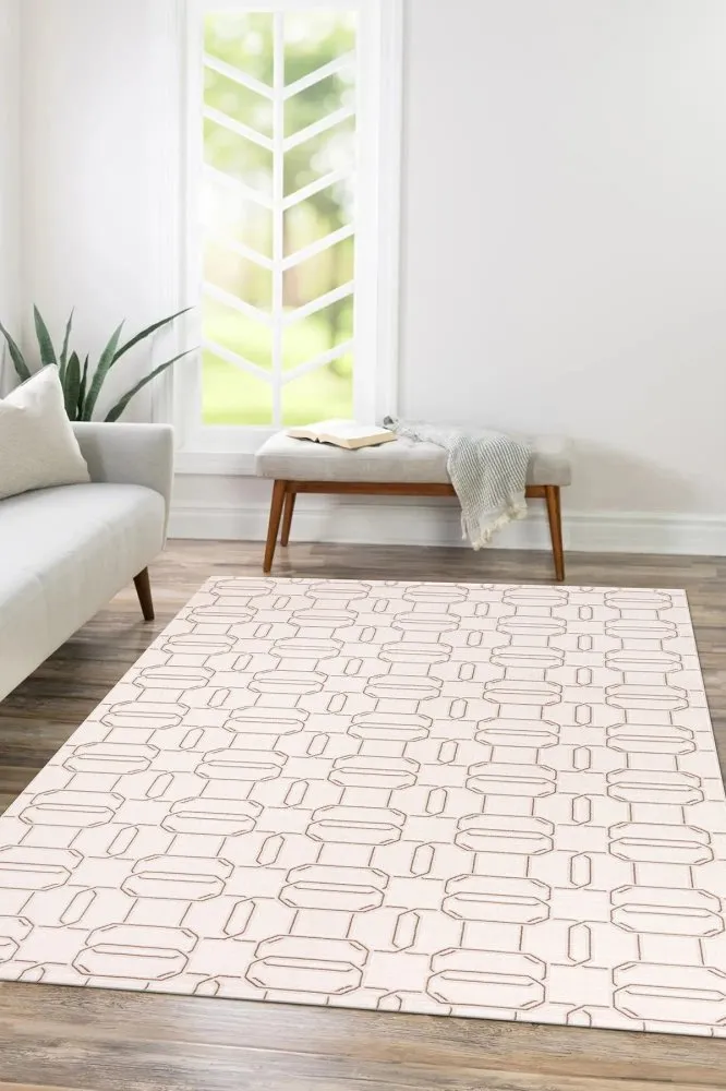 Tepih (240x330) Troya J0095 White