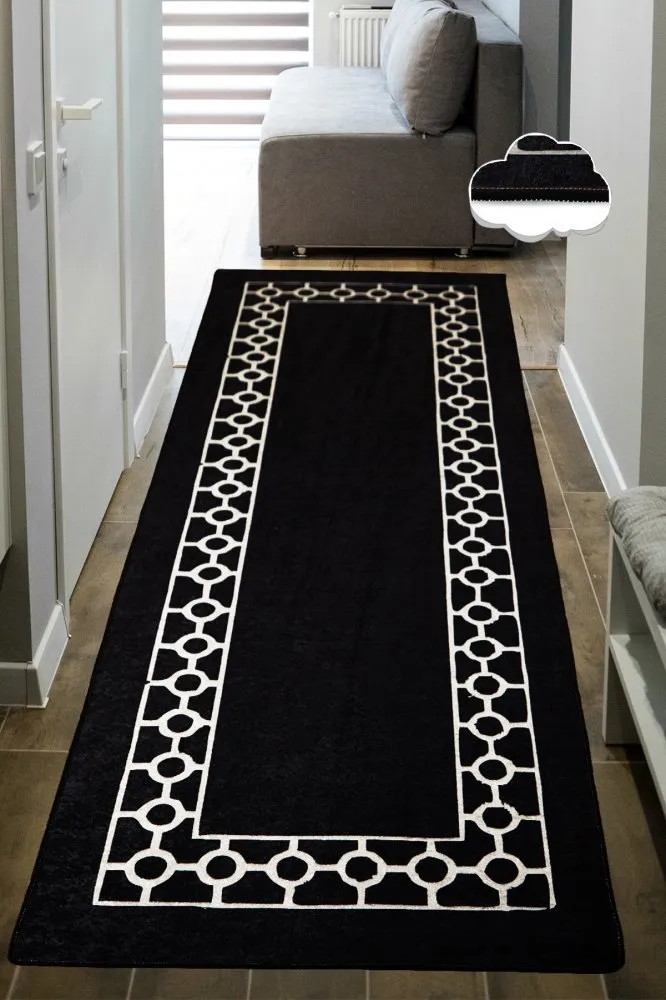 Tepih Bague Black Black 100X200