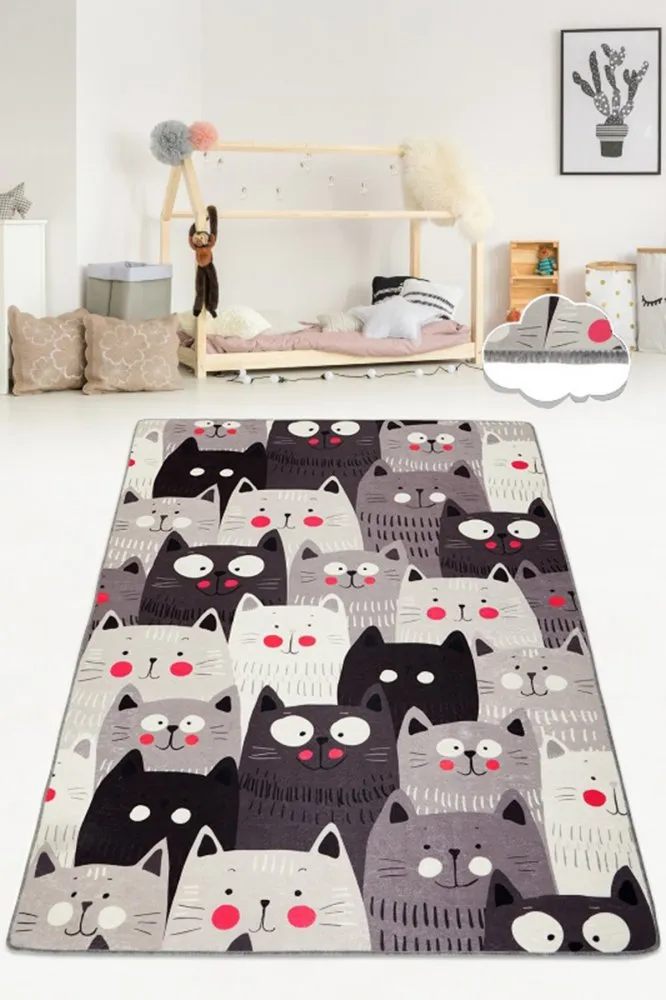 Tepih Cats Gray Djt ( 80 x 150 )