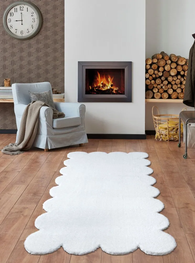 Tepih Laser Plush White ( 120 x 180 )