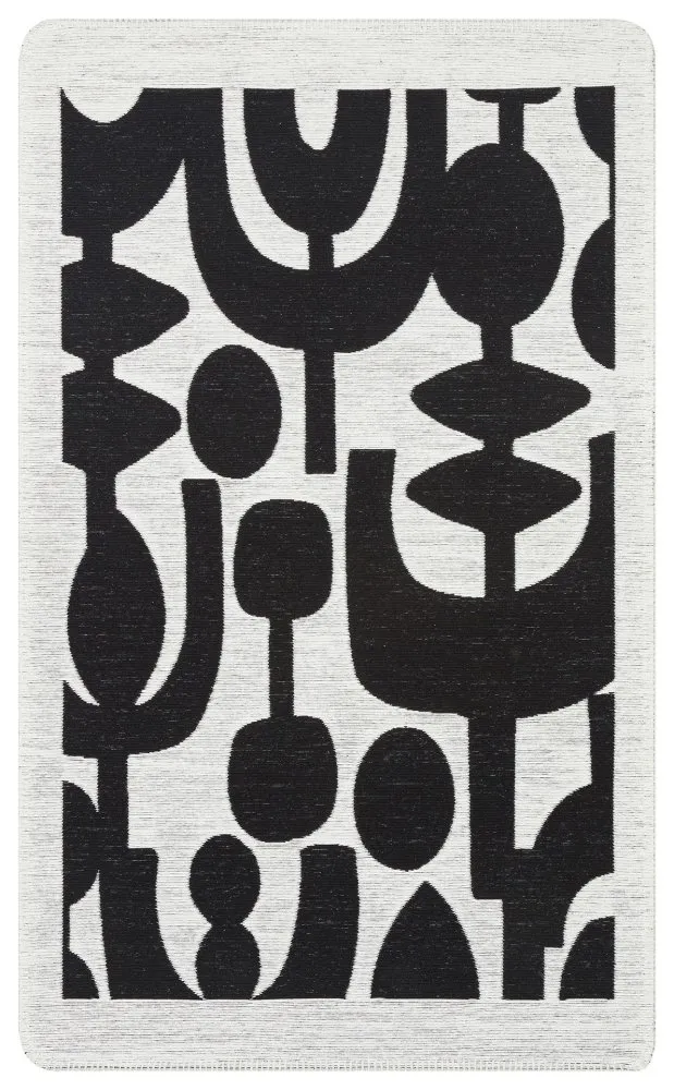 Tepih staza (75x180) Arn 07 White Black