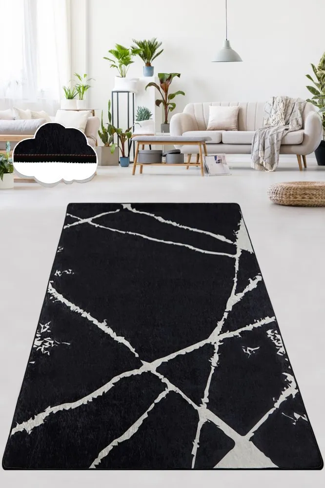 Tepih staza (80x200) Broken Black