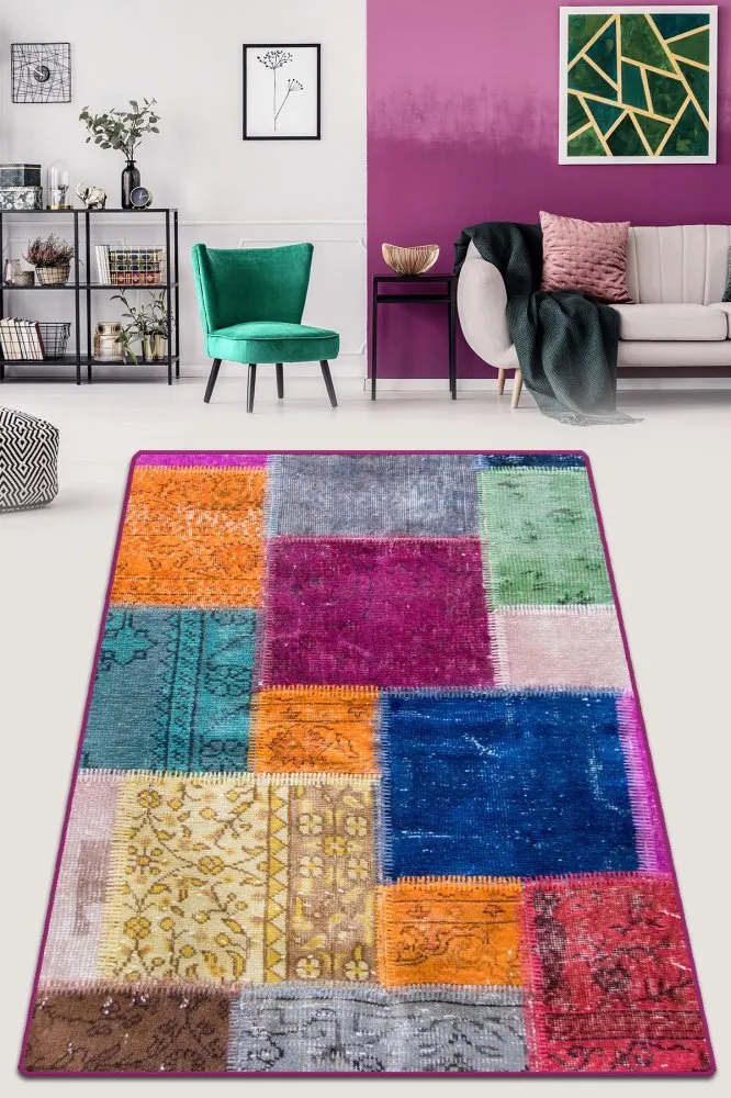Tepih staza (80x200) Color Stitch Cotton
