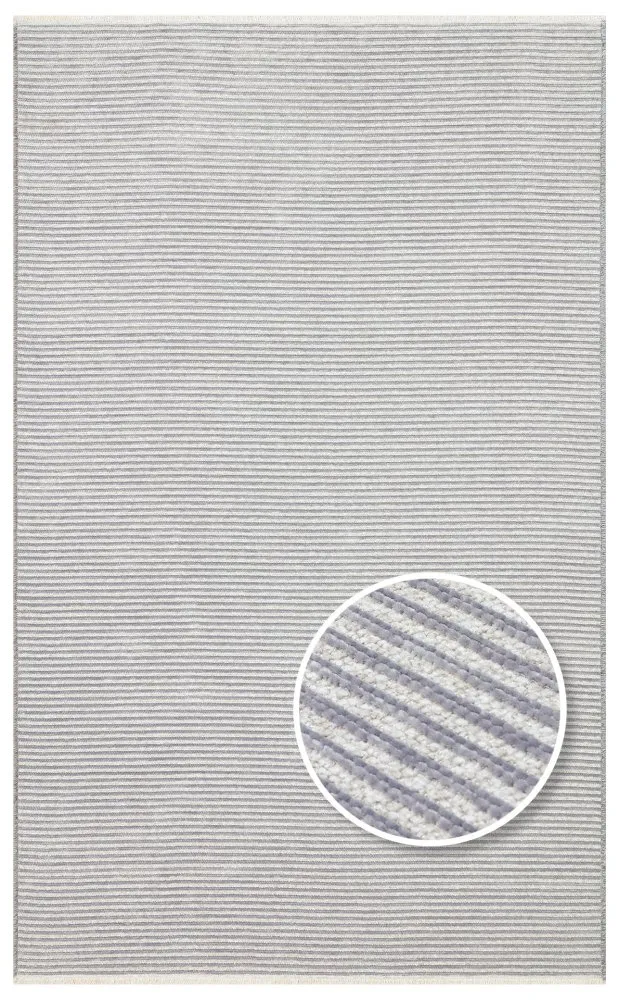 Tepih staza (80x300) Ada Plaın Grey
