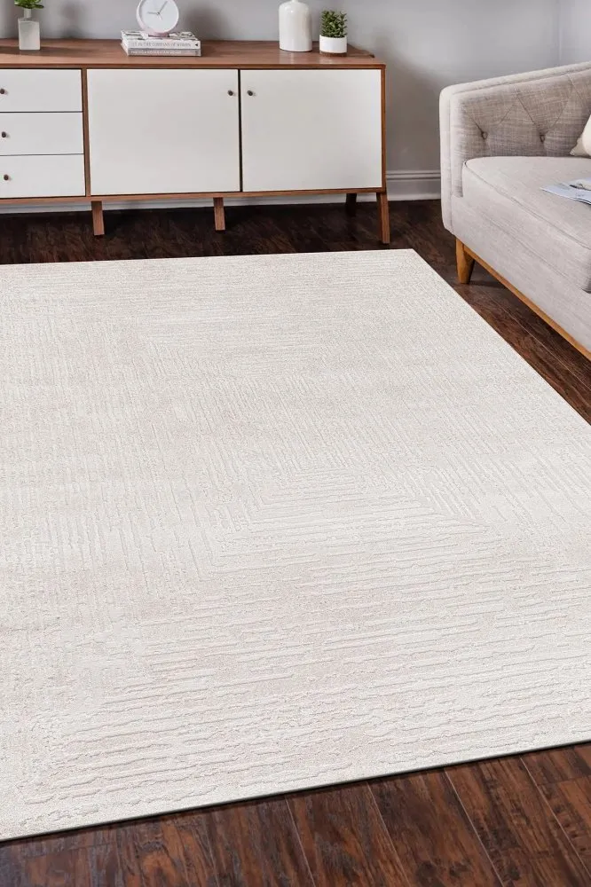 Tepih staza (80x300) Elmina F0316 White