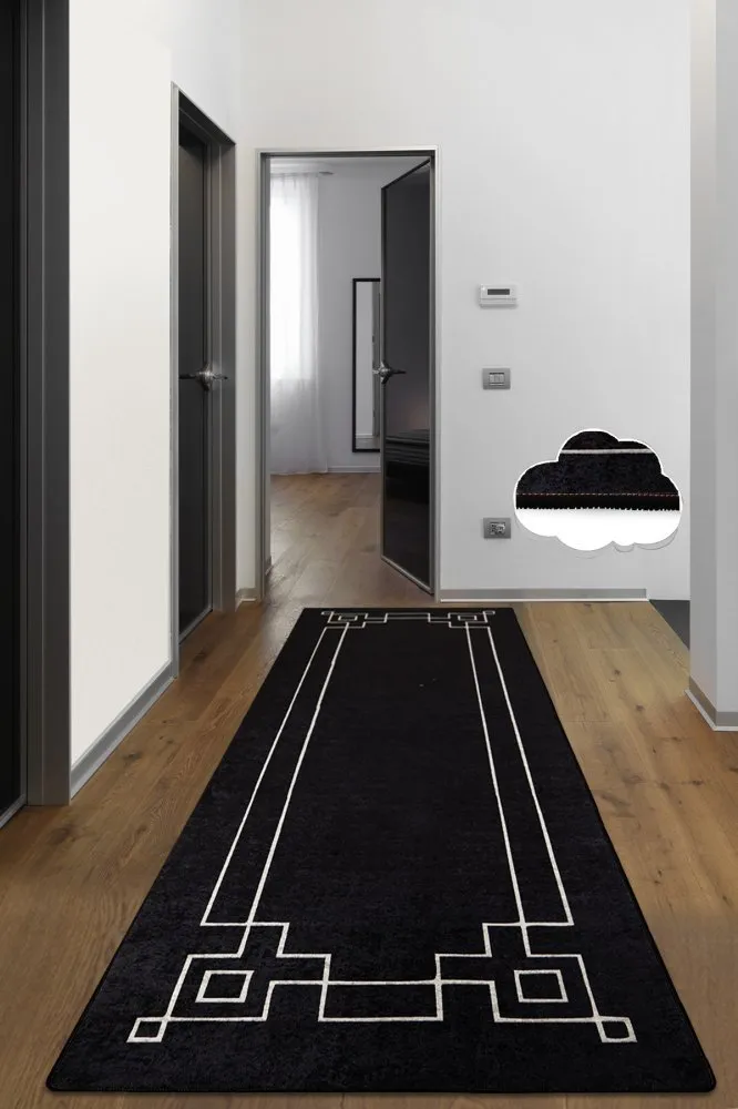 Tepih staza (80x300) Square Black
