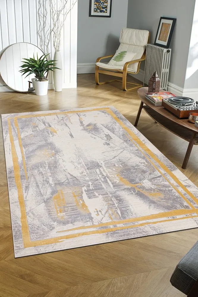 Tepih staza (80x300) Troya J0067 Cream Gold