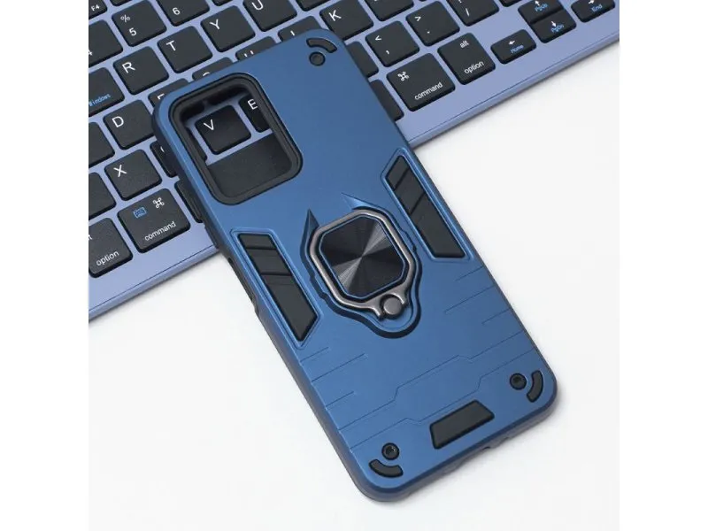Maska Cube Ring za Xiaomi Redmi Note 12 5G Tamno plava