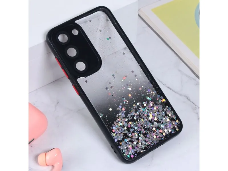 Maska Frame Glitter za Samsung S916B Galaxy S23 Plus Crna