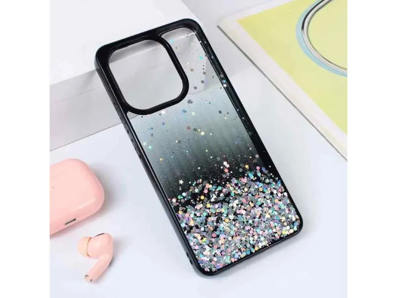 Maska Frame Glitter za Xiaomi Redmi Note 13 4G Crna