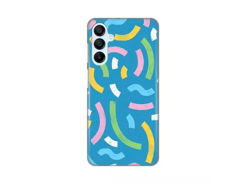 Maska Silikonska Print za Samsung A156B Galaxy A15 5G Happy Lines blue