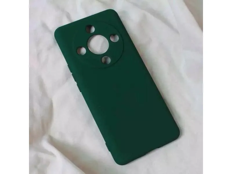 Maska Soft Velvet za Honor Magic 6 Lite tamno zelena