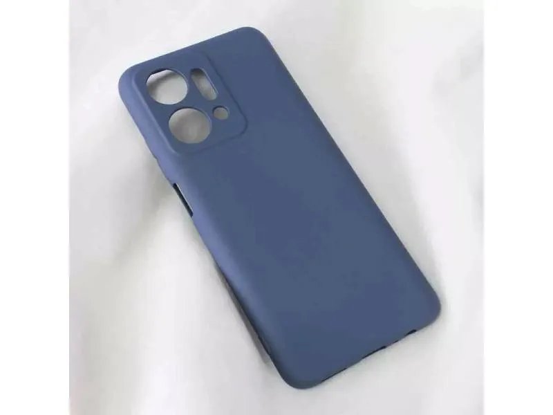 Maska Soft Velvet za Honor X7a tamno plava