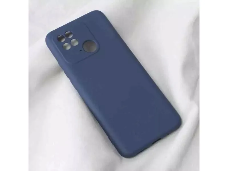 Maska Soft Velvet za Xiaomi Redmi 10C tamno plava