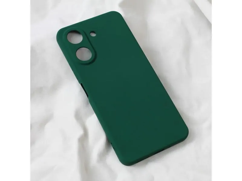 Maska Soft Velvet za Xiaomi Redmi 13C tamno zelena