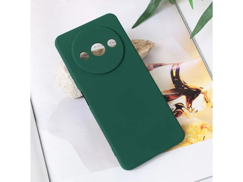 Maska Soft Velvet za Xiaomi Redmi A3 Tamno zelena