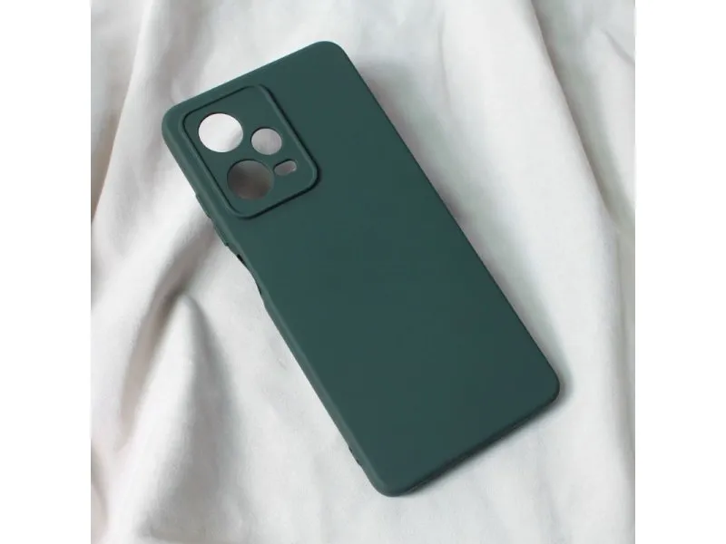 Maska Soft Velvet za Xiaomi Redmi Note 12 Pro 5G Ttamno zelena