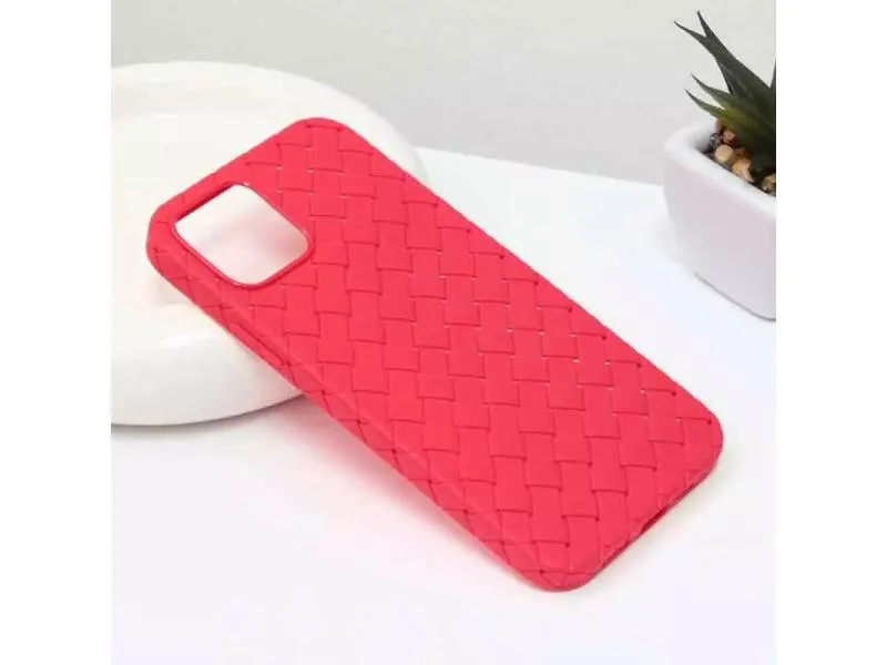 Maska Weave za iPhone 12 6.1 Crvena