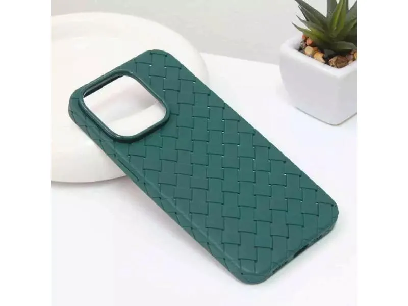 Maska Weave za iPhone 14 Pro zelena