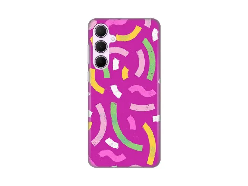 Maska za Samsung A356B Galaxy A35 5G Happy Lines pink