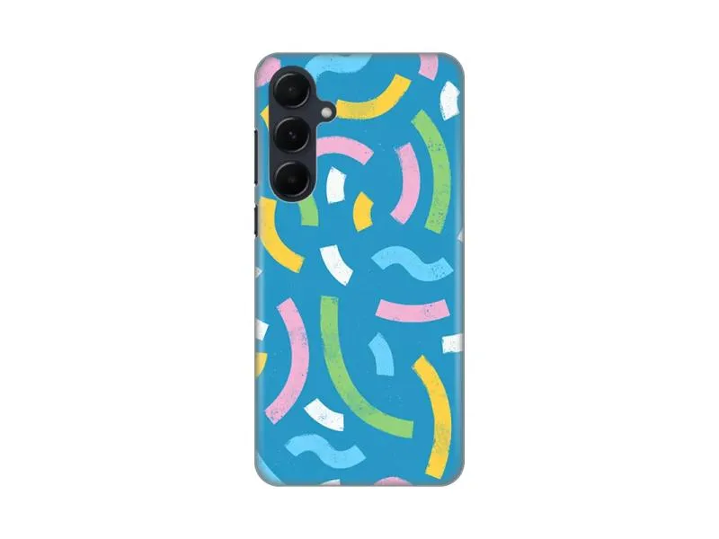 Maska za Samsung A556B Galaxy A55 5G Happy Lines blue