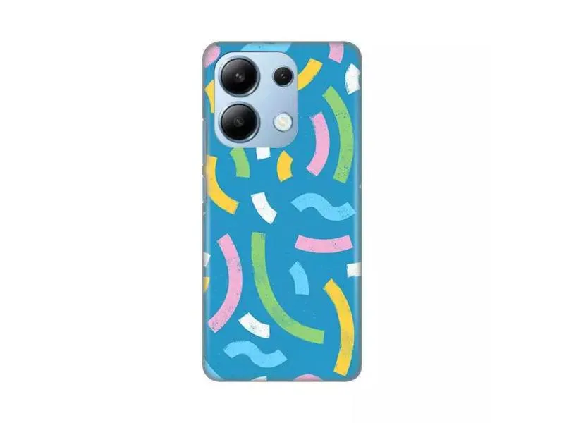 Maska za Xiaomi Redmi Note 13 4G (EU) Happy Lines blue