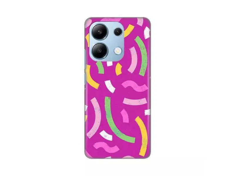 Maska za Xiaomi Redmi Note 13 4G (EU) Happy Lines pink