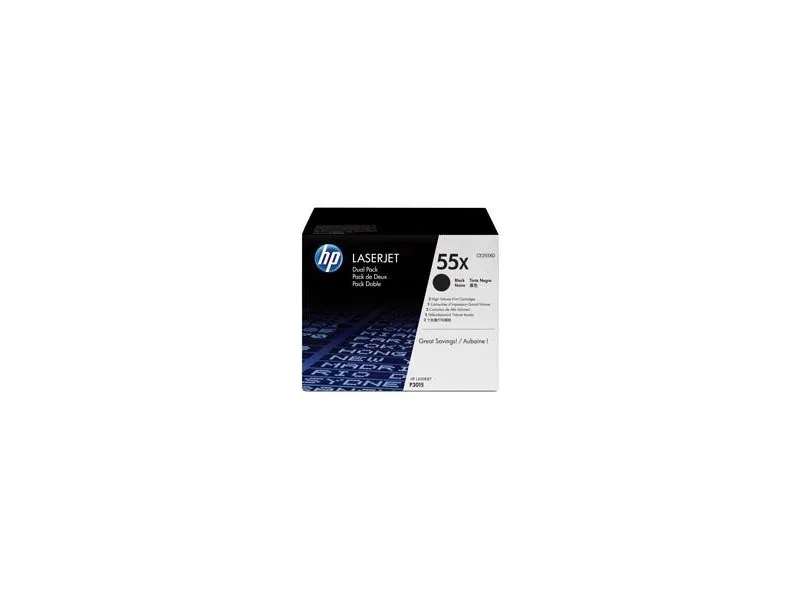 55X High Yield Black Original LaserJet Toner Cartridge, CE255X