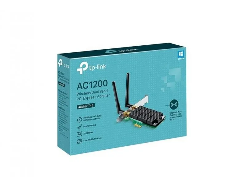 AC1200 Wi-FiPCI Express Adapter 867Mbpsat 5GHz + 300Mbps at 2.4GHz Beamforming