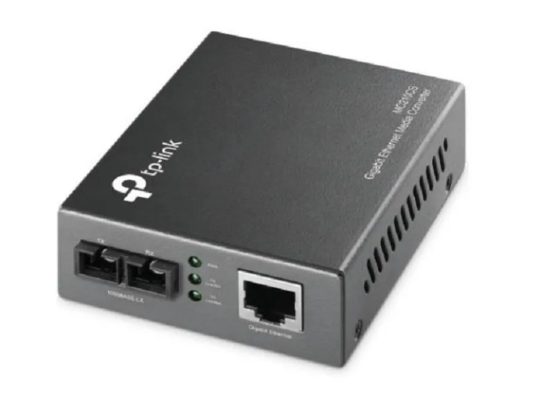 Media konverter Gigabit Ethernet 1000Mbps single-mode SC fiber, domet do 15km (MC210CS)