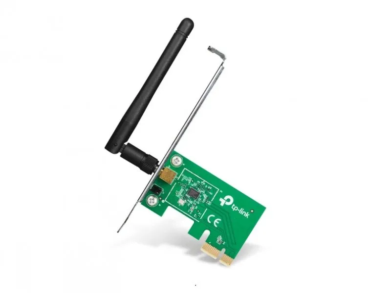 PCI Express Adapter Wi-Fi TL-WN781ND 150Mbps, Qualcomm, 2.4GHz, 802.11b/g/n, 1x antena