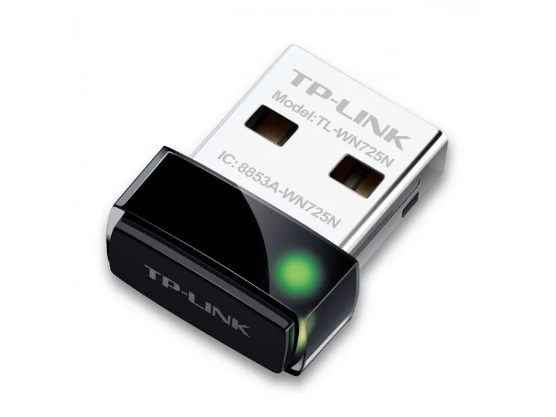 Wi-Fi USB Adapter Nano size, USB 2.0, 1x interna antena - TL-WN725N