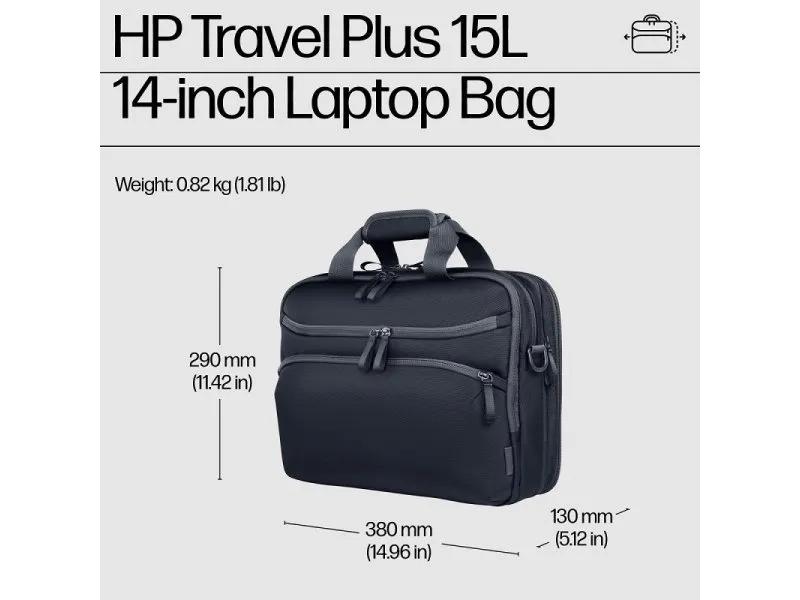 Travel Plus torba za laptop, 14 inča, plava (A2CE2AA)