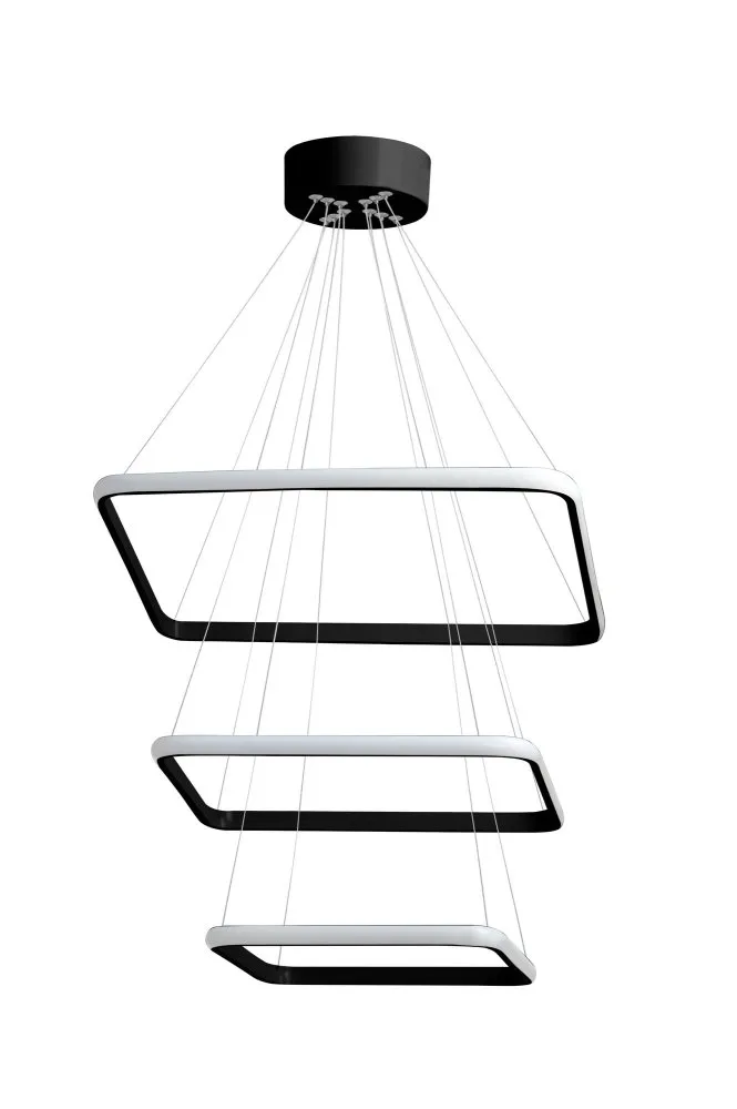 Trinity Square Set Black Body White Light Crni luster