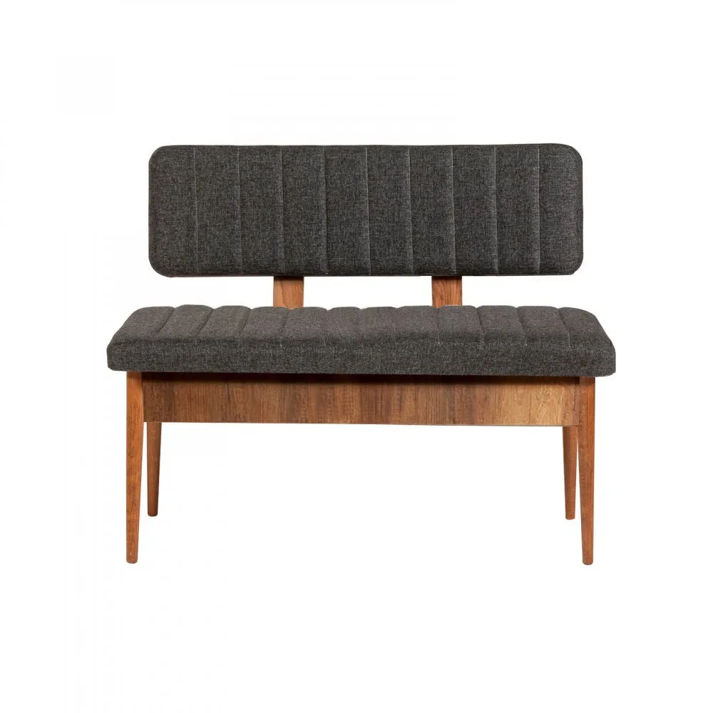 Trpezarijska klupa Vina Bank Anthracite Walnut