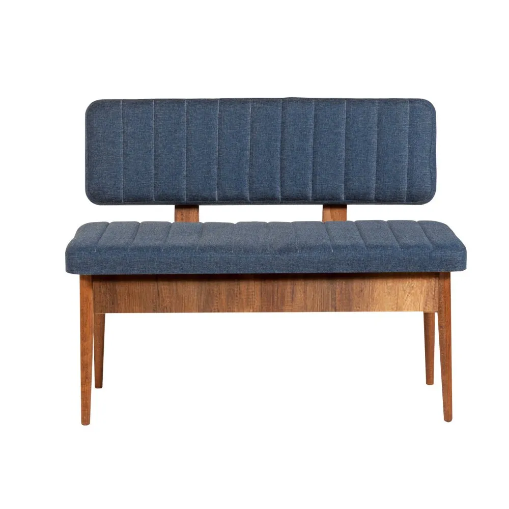 Trpezarijska klupa Vina Bank Dark Blue Walnut
