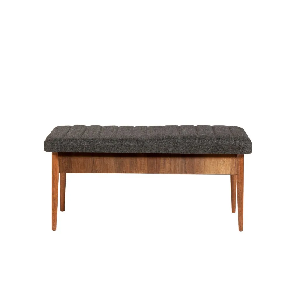 Trpezarijska klupa Vina Bench Anthracite Walnut