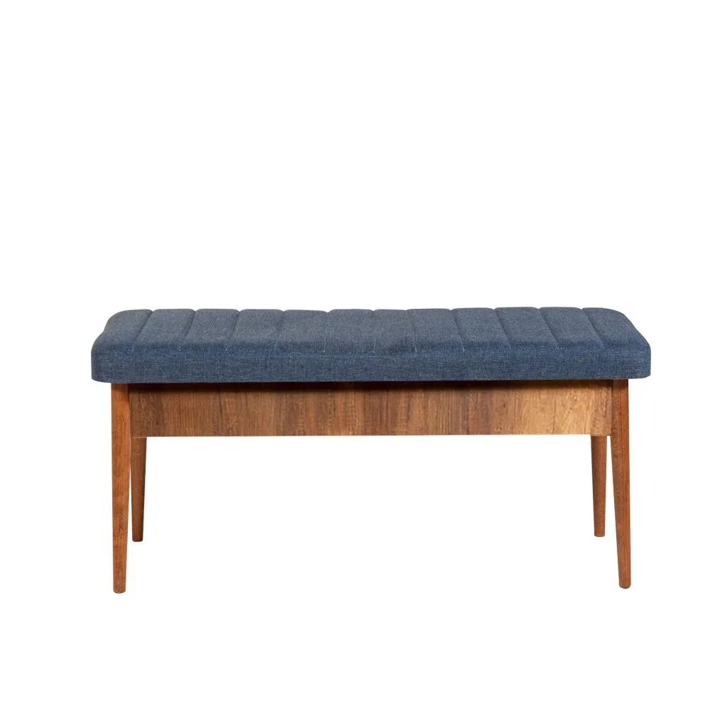 Trpezarijska klupa Vina Bench Dark Blue Walnut