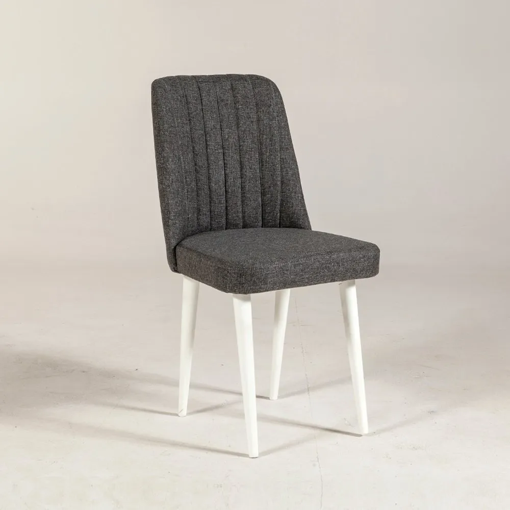 Trpezarijska stolica Vina Sandalye Anthracite White
