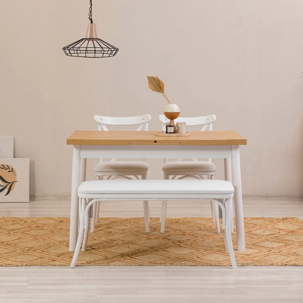 Trpezarijski set OLIVER ACL WHITE KARINA WHITE
