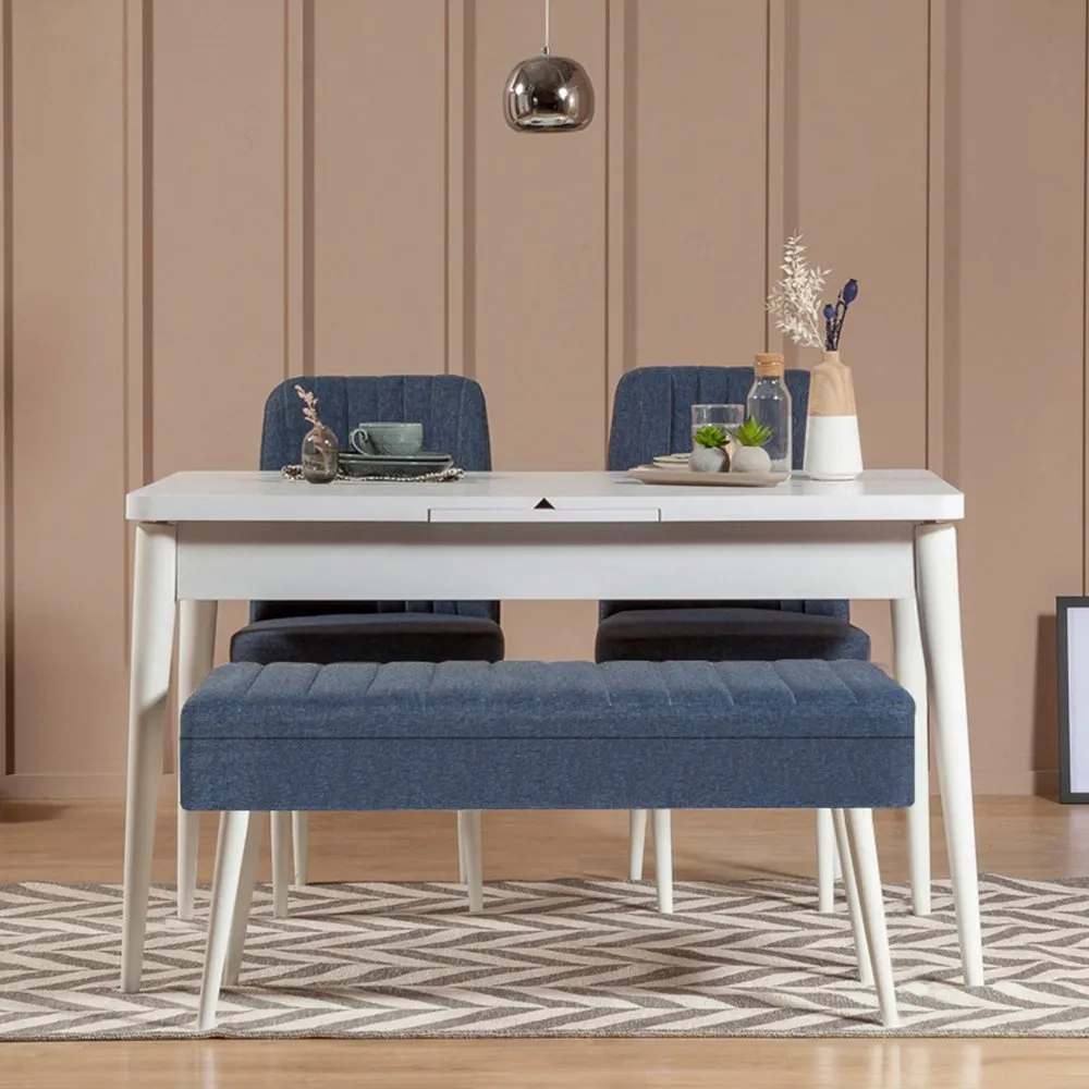 Trpezarijski set Vina 1048 3 WhiteDark Blue