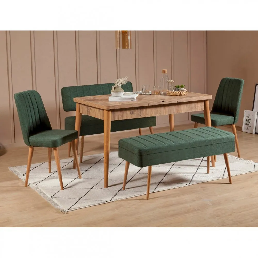 Trpezarijski set Vina 1070 4 AtlanticGreen