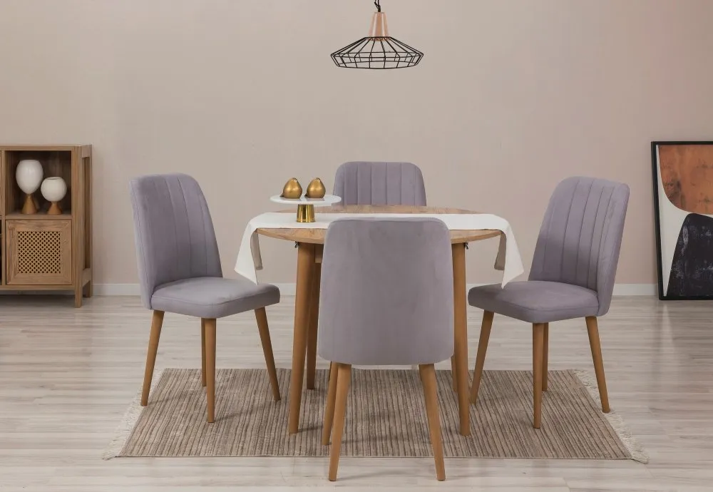 Trpezarijski sto i stolice Vina 0701 Atlantic Pine Grey