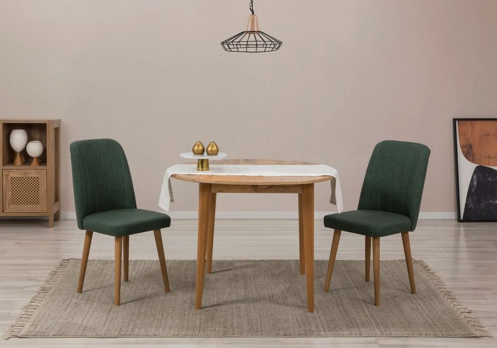 Trpezarijski sto i stolice Vina 1070 Atlantic Pine, Green