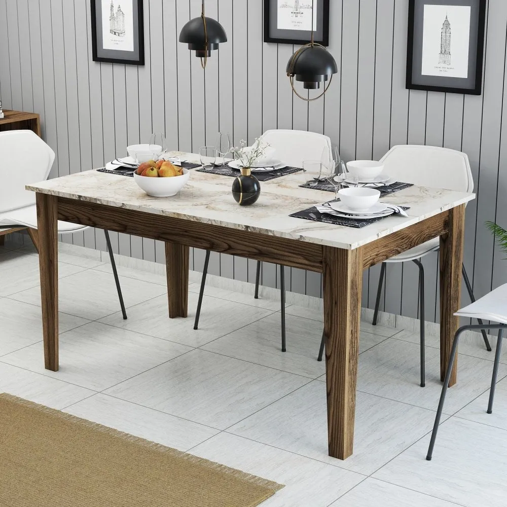 Trpezarijski sto Milan 515 Walnut White