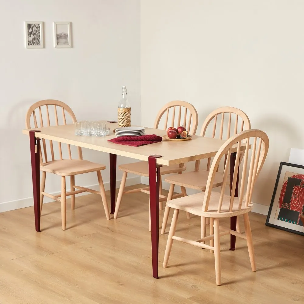 Trpezarijski sto Pineios Wooden Burgundy