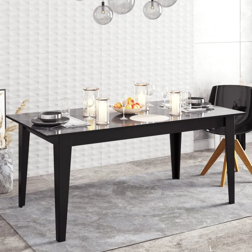 Trpezarijski sto Polka Black