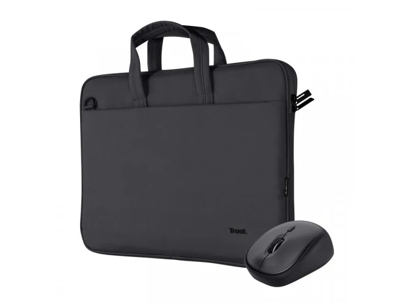 Bologna Eco komplet crna torba+miš za laptop 16''