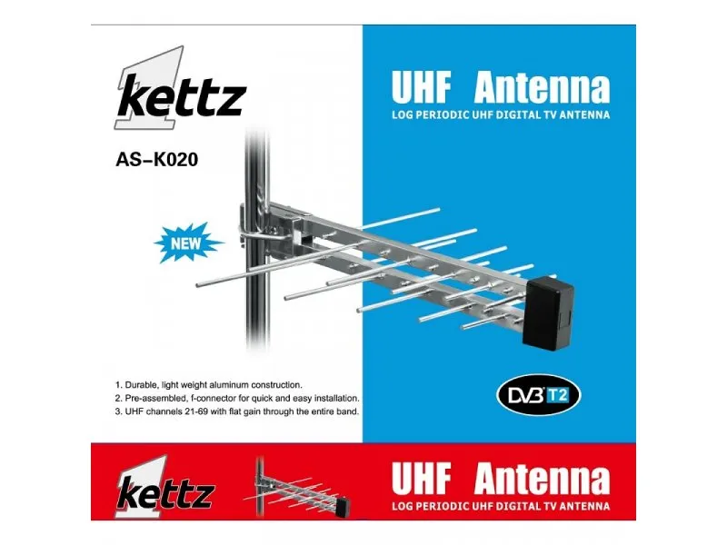 AS-K020 Antena TV/FM/T2